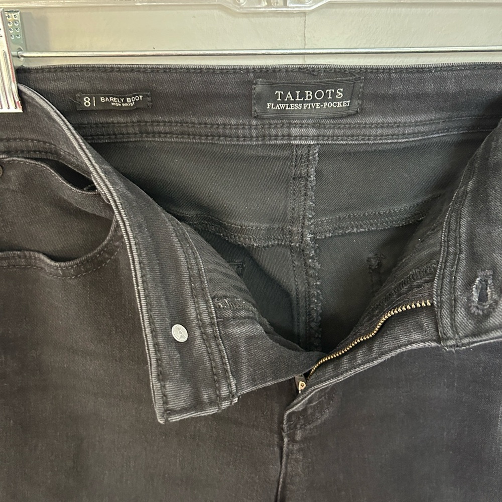 Talbots Men's Bootcut Jeans in Dark Gray